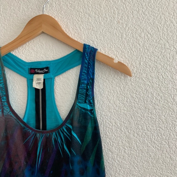 Volume One | Y2K tank top racer back top blouse size small - Picture 2 of 5